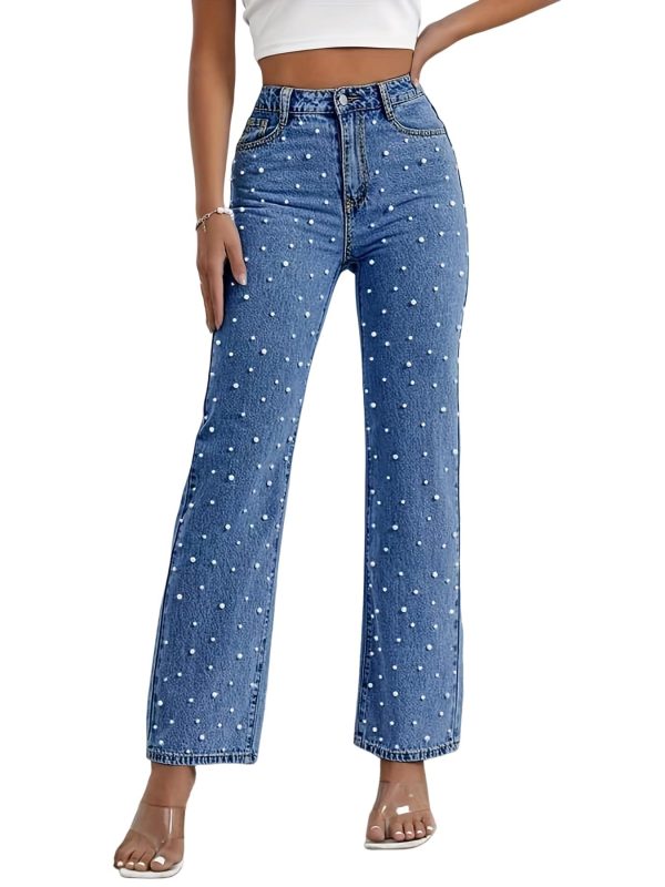 Kedera Women's High Waisted Jeans Boyfriend Baggy Wide Straight Leg Casual Denim Pants Trousers