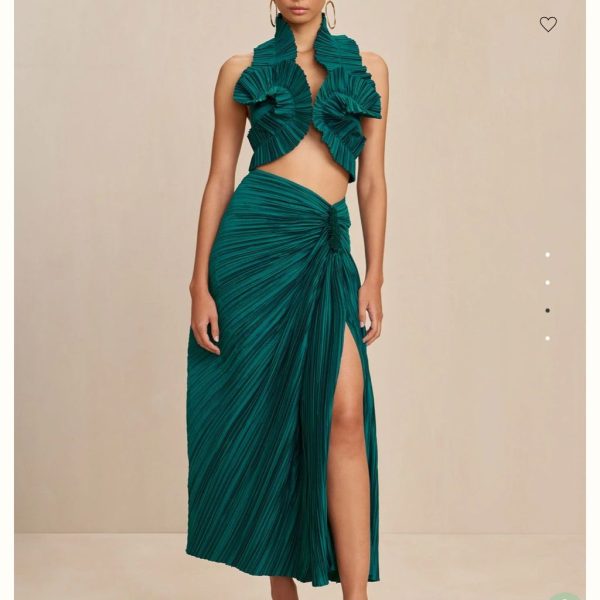 Cult Gaia Dresses | Adilia Top And Sonoma Skirt Cult Gaia | Color: Green | Size: Xs