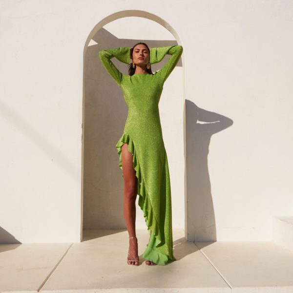 Women's Rosalia Black/Neon Dress | Extra Small | Delfi Collective
