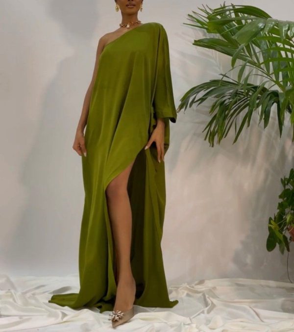 Pattern Women's asymmetrical caftan dress with sleeves 6 SIZES Download sewing patterns in PDF format Basic pattern in digital format