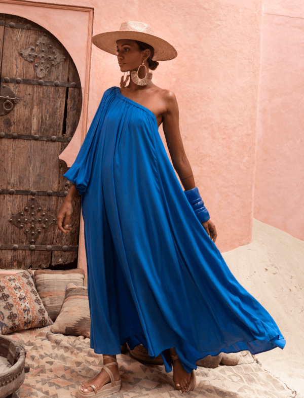 INIGO MAXI DRESS - MOROCCAN BLUE / O/S