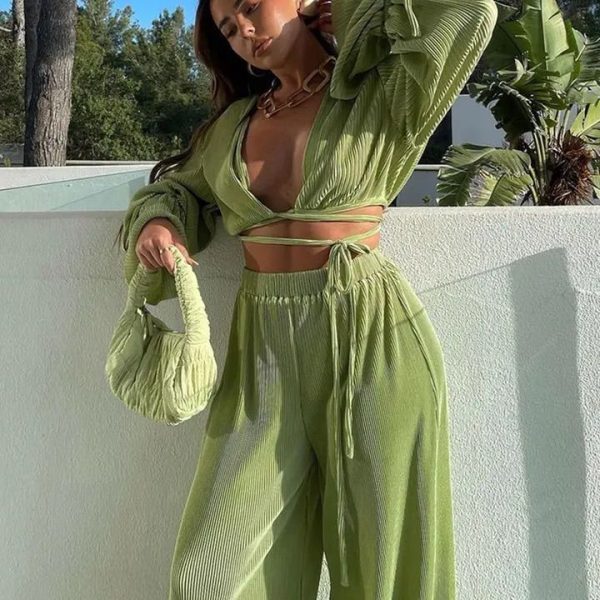 Two Piece Set | Color: Green | Size: 4