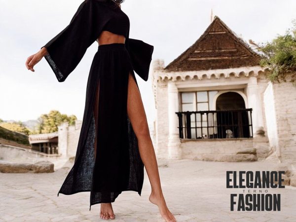 Women's Clothing Set | Fashionable Crop Top | High Waist Bottoms | Stylish Apparel