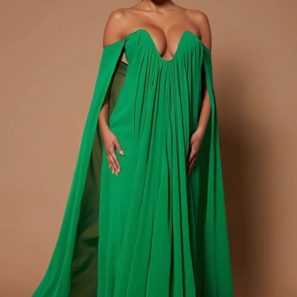 Fashion Nova Dresses | Bella Maxi Gown | Color: Green | Size: Xs