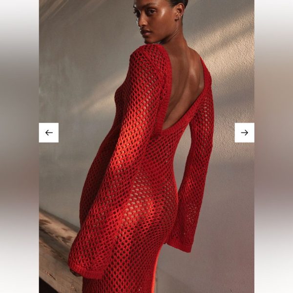 Monday Swimwear Other | Monday Red Dress Knit Cover Up! | Color: Red | Size: M