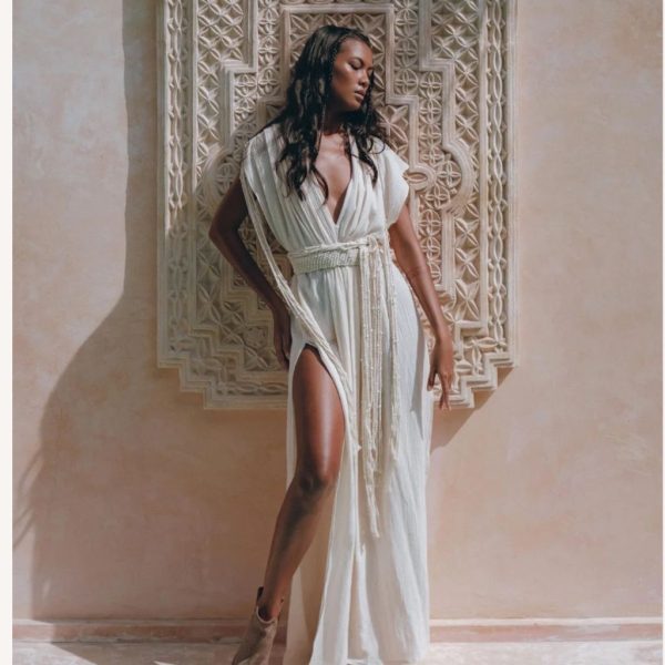 Aya Sacred Wear Dresses | Nwt Boho Goddess Dress Off-White Macrame Dress Organic Wedding Dress | Color: Cream/White | Size: One Size