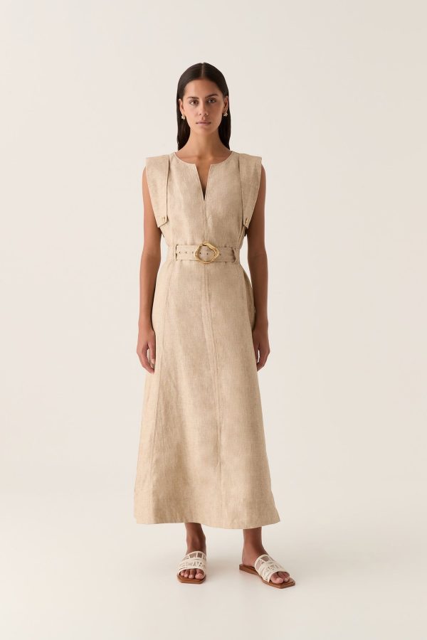 Lyric Belted Midi Dress