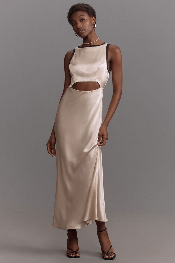 Sleeveless Cutout Midi Dress