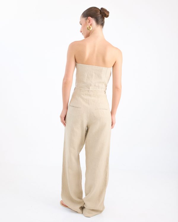 Grace Corset with Rope by Desert Queen - 36 / Natural Linen
