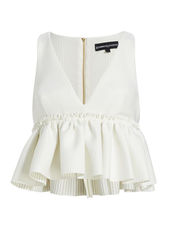 Kimberly Goldson Jah Sleeveless Peplum Top on SALE | Saks OFF 5TH