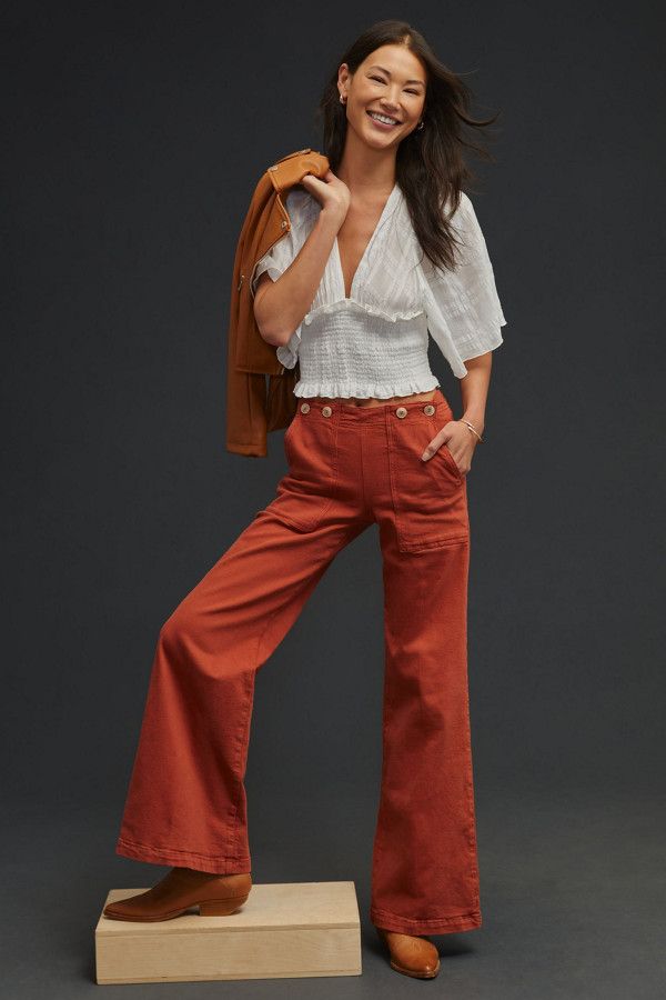 The Kit High-Rise Wide-Leg Utility Trousers