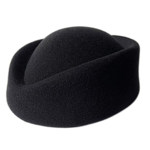 YING LAN Wool Cap Stewardess Pillbox Hat Teardrop Fascinator Base Sweet Design
