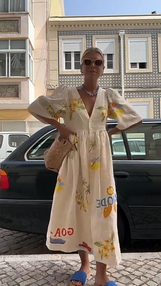 Casual Puff Sleeve Dress