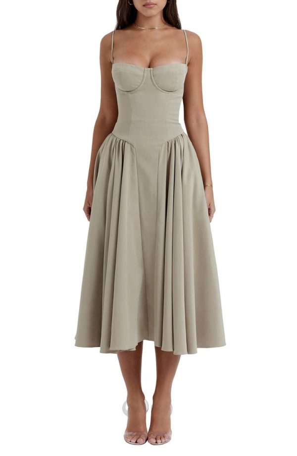 HOUSE OF CB Samaria Corset Fit & Flare Dress | Nordstrom
