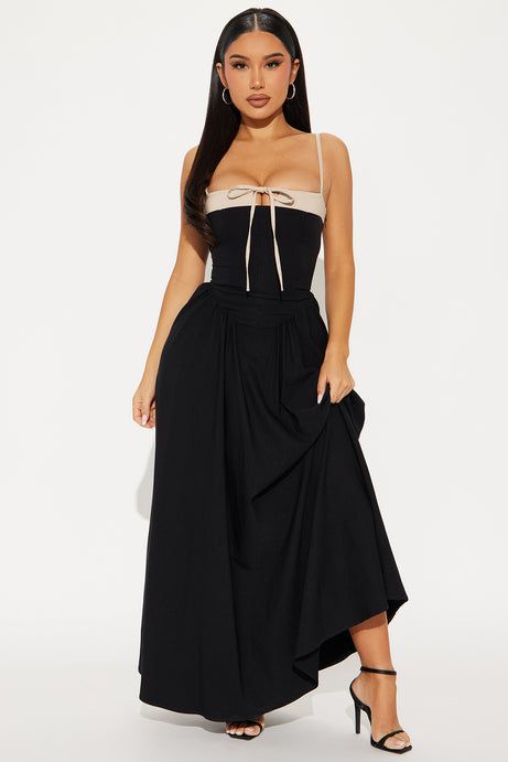 Sweet As You Maxi Dress - Black/combo | Fashion Nova