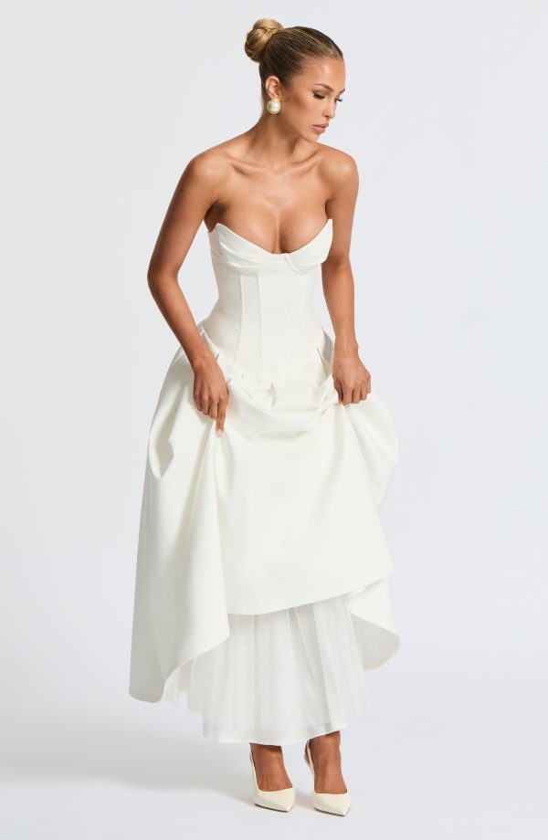 Salma Midi Dress - Ivory