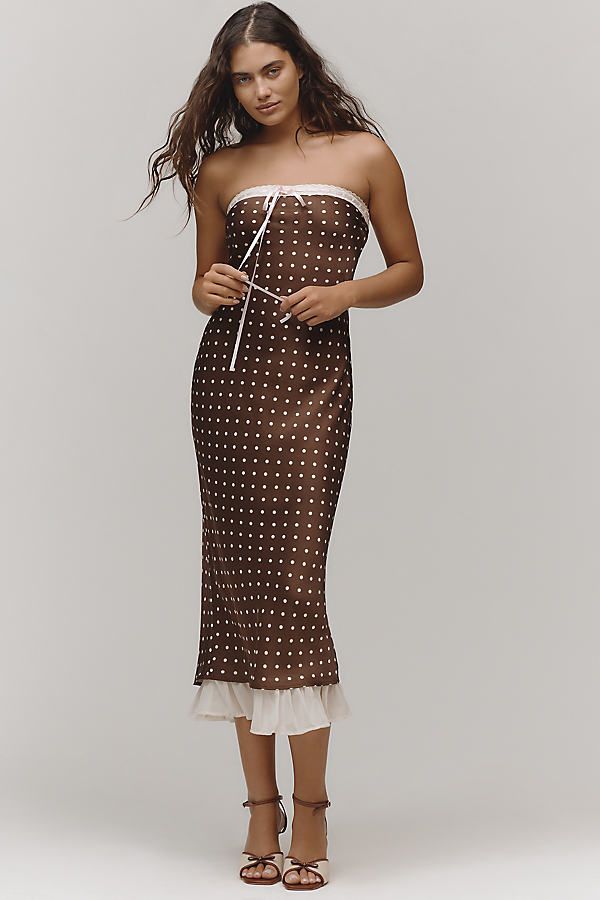 Daisy Mae Strapless Midi Dress