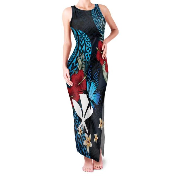 Hawaii Butterfly Family Matching Tank Maxi Dress and Hawaiian Shirt Kanaka Maoli Mix Hibiscus DT04 - Dad's Shirt - Long Sleeve / 4XL / Black