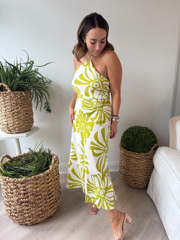 Tropical Floral Set - citron/ white / L