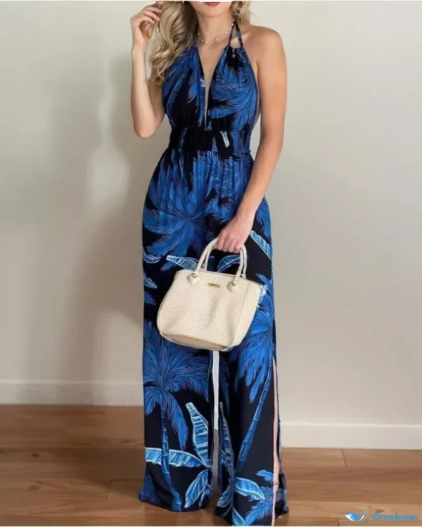 OrcaJump - Digitally Printed Sleeveless Romper with Vibrant Colorful Designs
