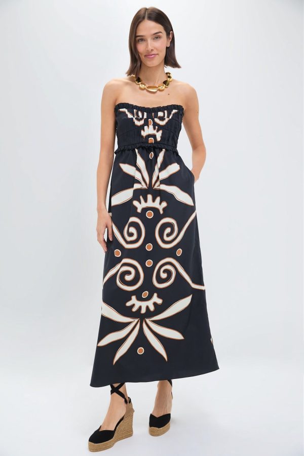 Preco Black and White Lucena Dress | Cala de la Cruz