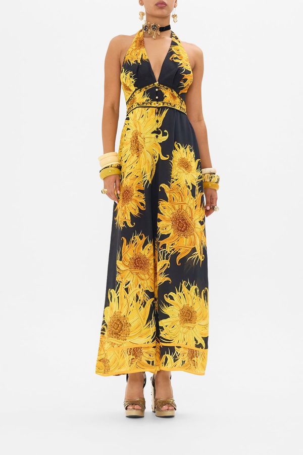 HALTERNECK JUMPSUIT WITH TIE NECK MAKE ME YOUR MASTERPIECE