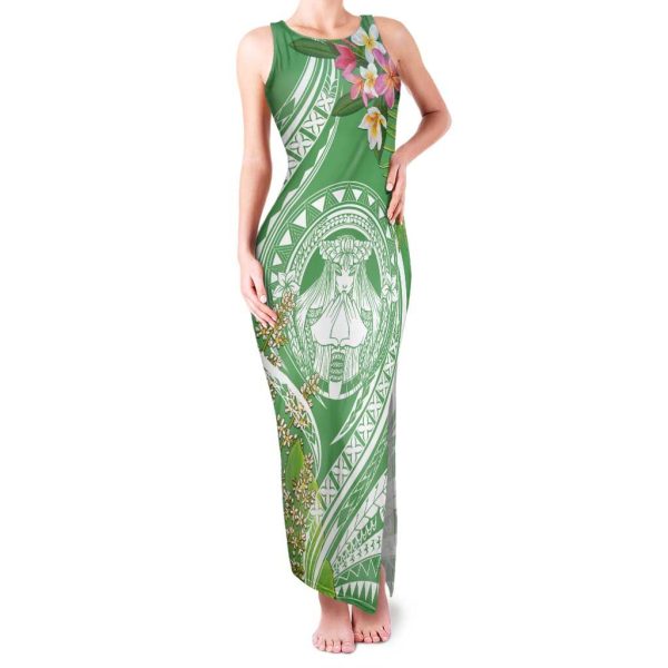 Aloha Molokai Island Family Matching Tank Maxi Dress and Hawaiian Shirt Hawaii Pua Kukui LT7 - Son's Shirt / 4 / Green