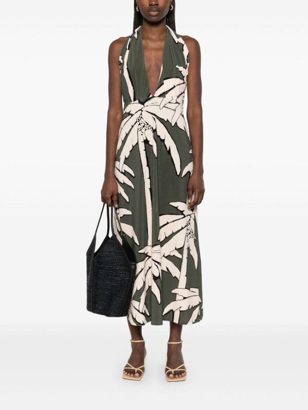Johanna Ortiz Oceanic Mantra Midi Dress - Green