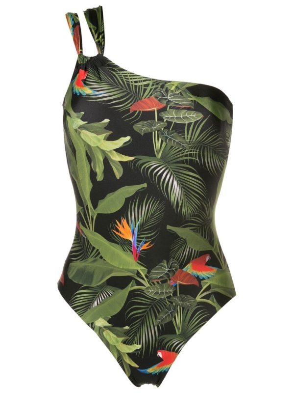 Lygia & Nanny Maillot Miusha botanical-print one-piece - Green