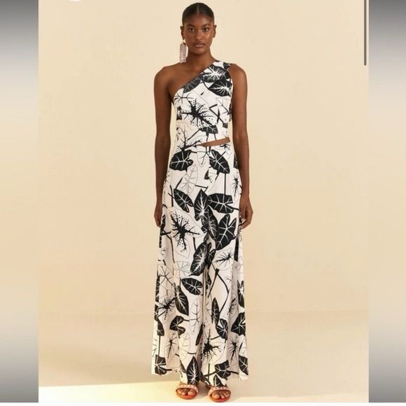 Farm Rio Jumpsuit | Color: Black/White | Size: M