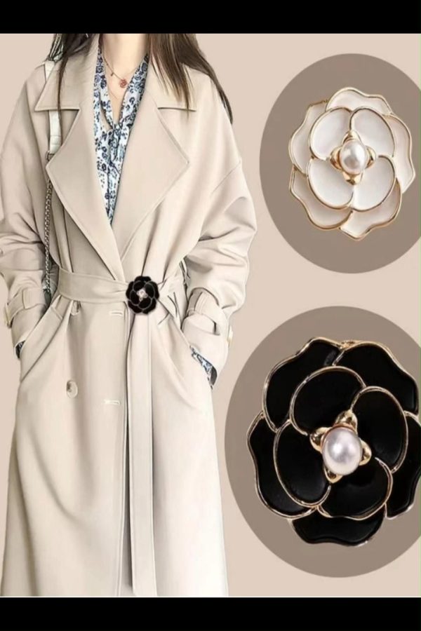 women's elegant pearl floral scarf ring clip#women's elegant pearl floral scarf ring clip
