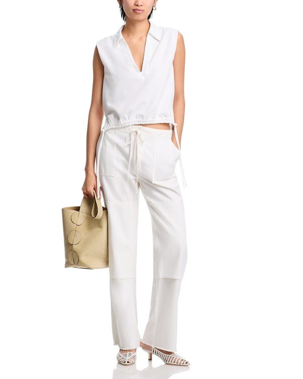 Rag & Bone Fiona Ultra Featherweight Top - Optic White