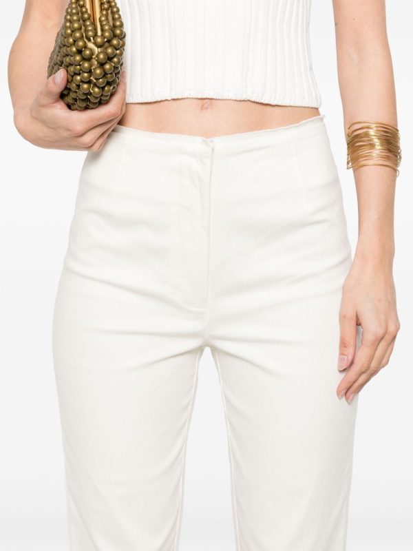 Cult Gaia Cropped Blaire Trousers - Neutrals