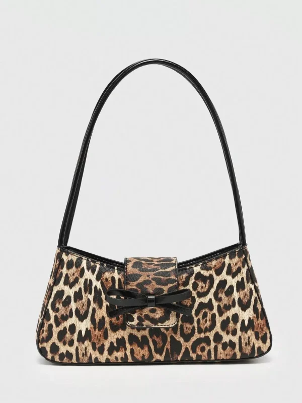 Bird in Bag - Elegant Vintage Leopard Print Shoulder Bag Perfect for Dating and Parties - Multicolor, one-size